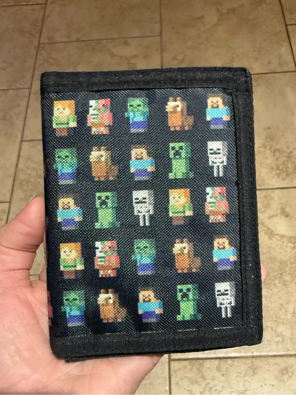 Minecraft Character Collage Trifold Wallet - Picture 14 of 14